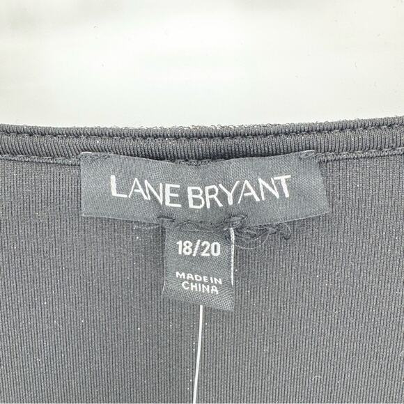 NWT Lane Bryant Twist-Front Shimmer Peplum Top Plus Sz 18/20 Cocktail Glam Bling - Picture 9 of 13